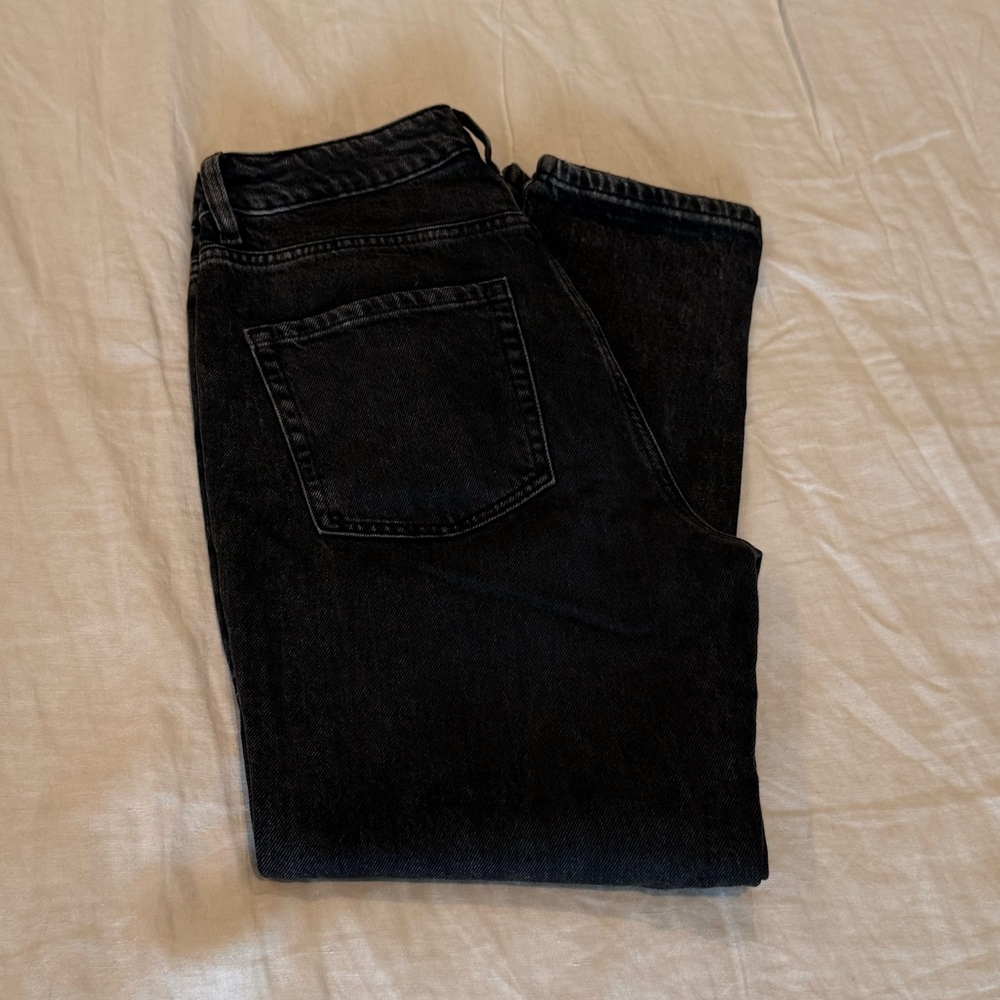 Garage Black Denim Mom Jeans